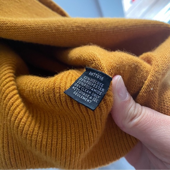 Akemi + Kin Mina Cropped Cardigan Mustard Yellow Stylish Cardigan O/S - Picture 4 of 6